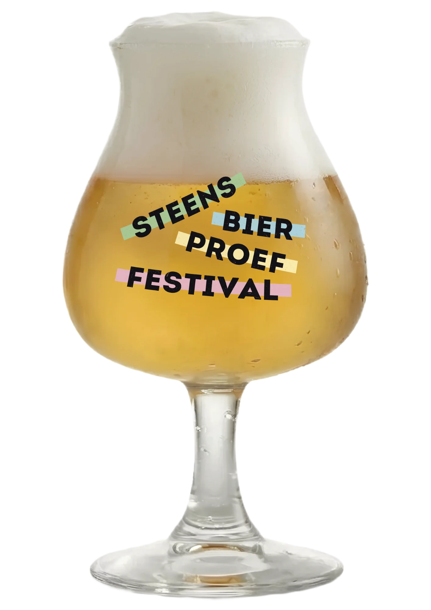 Steens Bier Proef Festival - Bierglas met logo
